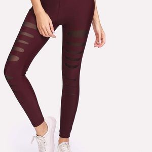 16.Ripped leggings